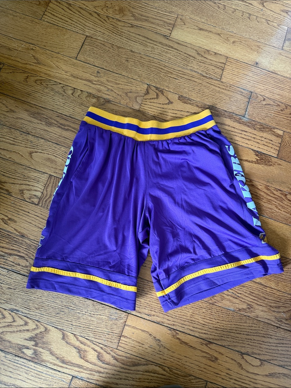 NBA Purple and Gold Athletic Shorts